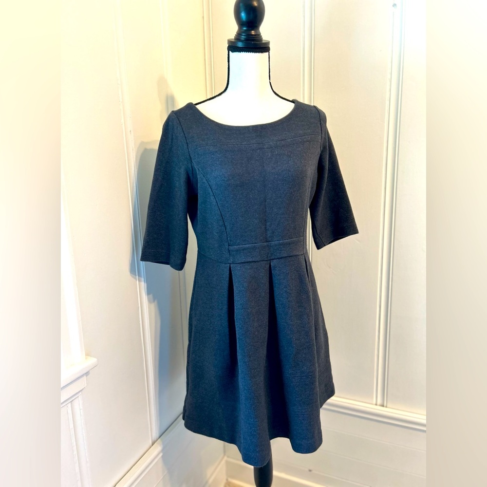 Boden textured gray dress - petite